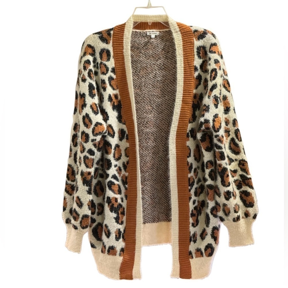 Buckle Women's Leopard Cardigan En Creame Small